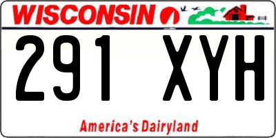 WI license plate 291XYH