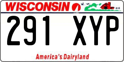 WI license plate 291XYP
