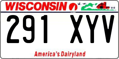 WI license plate 291XYV