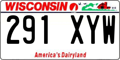 WI license plate 291XYW