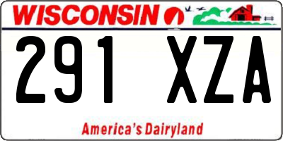 WI license plate 291XZA