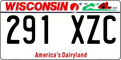 WI license plate 291XZC