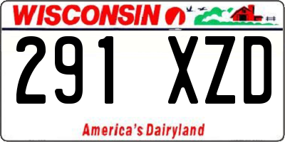 WI license plate 291XZD