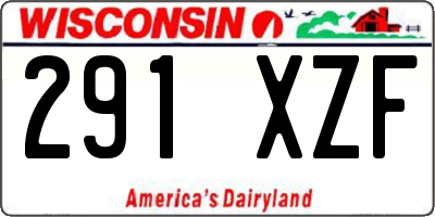 WI license plate 291XZF