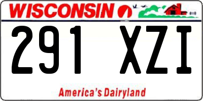 WI license plate 291XZI