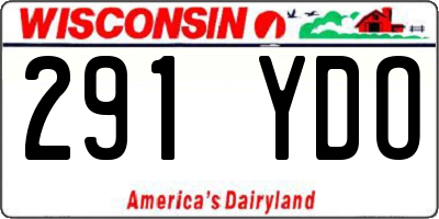 WI license plate 291YDO