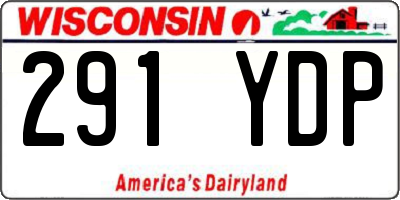 WI license plate 291YDP