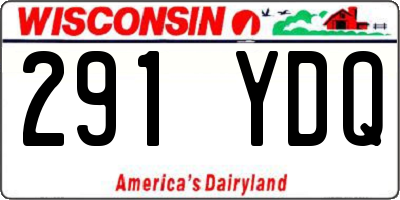 WI license plate 291YDQ