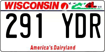 WI license plate 291YDR