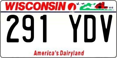 WI license plate 291YDV