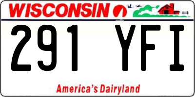 WI license plate 291YFI