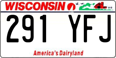 WI license plate 291YFJ