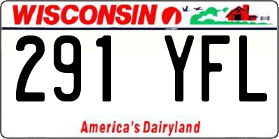 WI license plate 291YFL