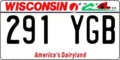 WI license plate 291YGB