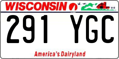WI license plate 291YGC