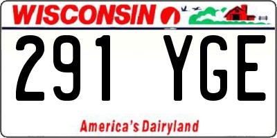 WI license plate 291YGE