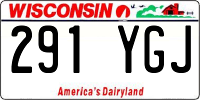 WI license plate 291YGJ