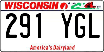 WI license plate 291YGL