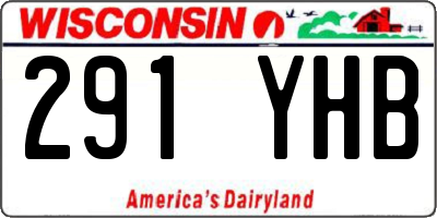 WI license plate 291YHB