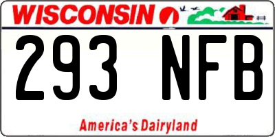 WI license plate 293NFB