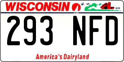 WI license plate 293NFD