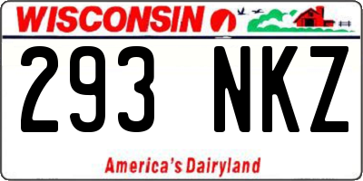 WI license plate 293NKZ