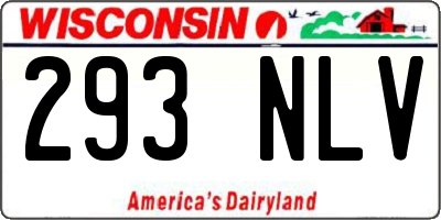 WI license plate 293NLV