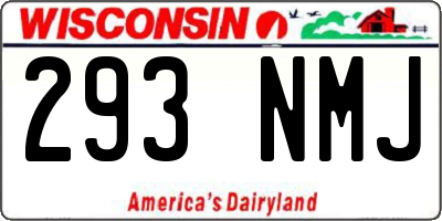 WI license plate 293NMJ