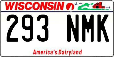 WI license plate 293NMK