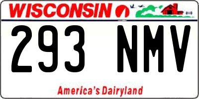 WI license plate 293NMV