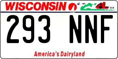 WI license plate 293NNF