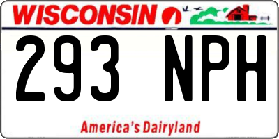 WI license plate 293NPH