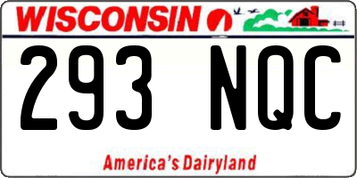 WI license plate 293NQC