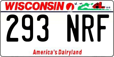 WI license plate 293NRF