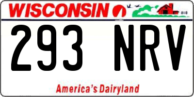 WI license plate 293NRV