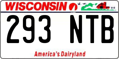 WI license plate 293NTB