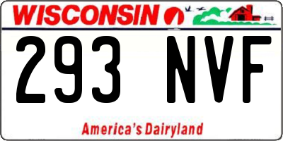 WI license plate 293NVF