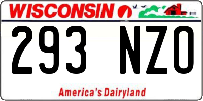WI license plate 293NZO