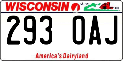 WI license plate 293OAJ