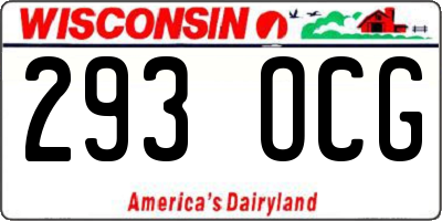 WI license plate 293OCG