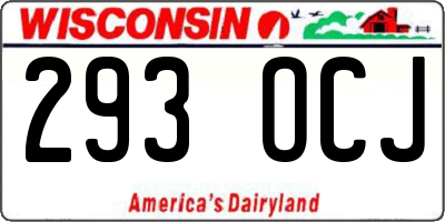 WI license plate 293OCJ