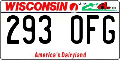 WI license plate 293OFG