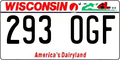 WI license plate 293OGF