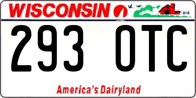 WI license plate 293OTC