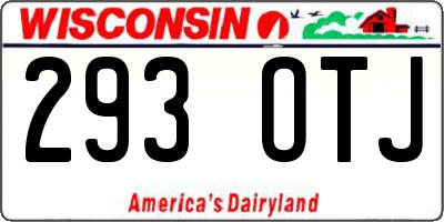 WI license plate 293OTJ