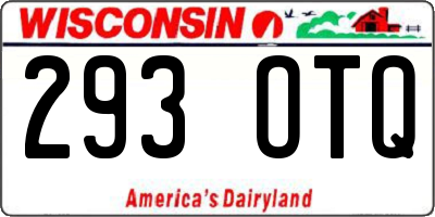 WI license plate 293OTQ