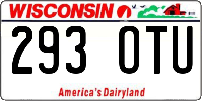 WI license plate 293OTU