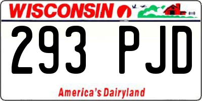 WI license plate 293PJD