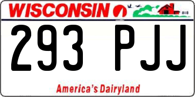 WI license plate 293PJJ