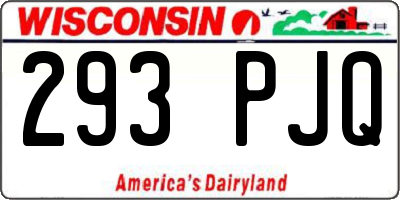 WI license plate 293PJQ